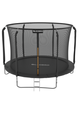 Батут із внутрішньою захисною сіткою 312 см LEOBRO Premium 10FT BLACK