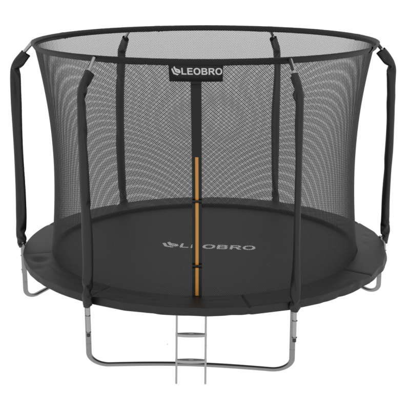 Батут із внутрішньою захисною сіткою 312 см LEOBRO Premium 10FT BLACK