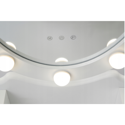 Косметичний туалетний столик з табуретом FUNFIT White LED (2784)