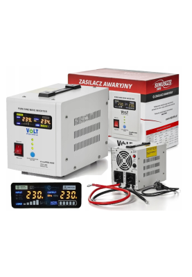 Гібридний ДБЖ/інвертор Volt Polska SINUS PRO 500 E 12/230V 350/500W (3SP050012E)