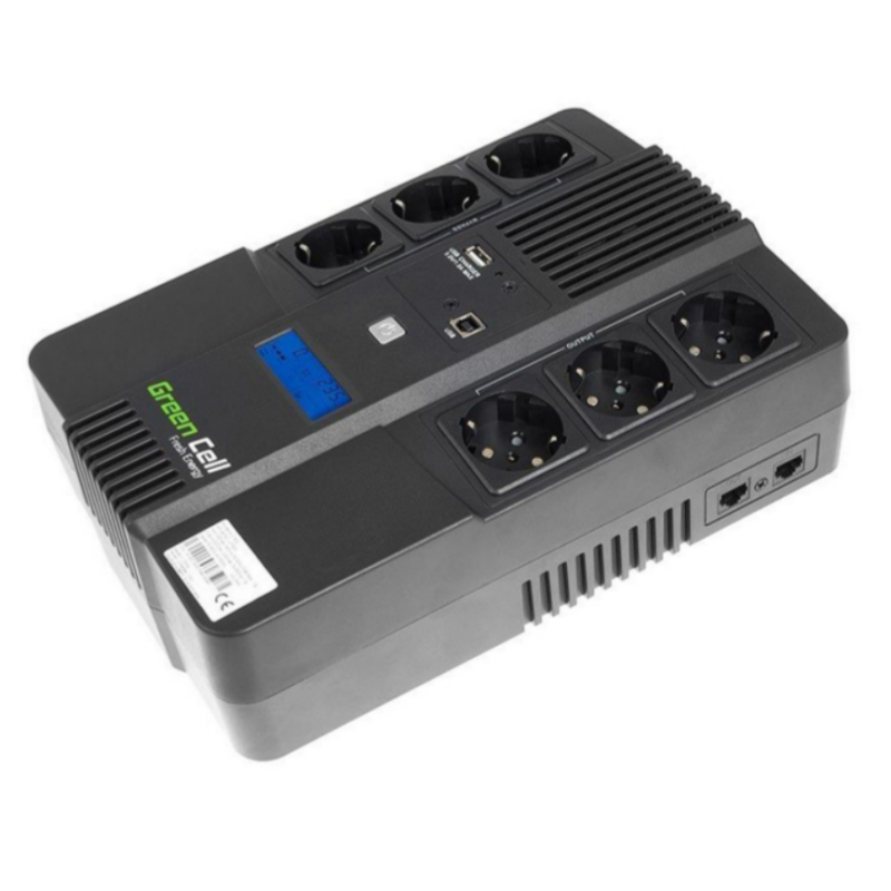 ДБЖ/Безперебійник Green Cell AiO 600VA/360W (UPS06)