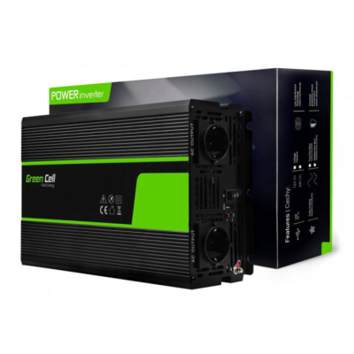 Автомобільний інвертор Green Cell 12V на 230V 3000W/6000W (INV15) Чистий синус Автомобільний інвертор Green Cell 12V на 230V 3000W/6000W (INV15) Чистий синус