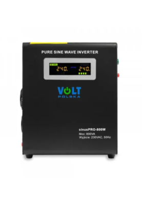 Гібридний ДБЖ/інвертор Volt Polska SINUS PRO 800 W 12/230V 500/800W (3SP098012W)