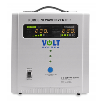 Гібридний ДБЖ/інвертор Volt Polska SINUS PRO 2000 E 12/230V 1250/2000W (3SP092012E)