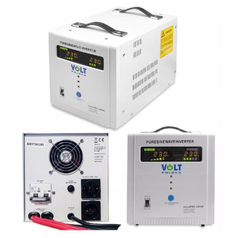 Гібридний ДБЖ/інвертор Volt Polska SINUS PRO 2200 E 12/230V 1600/2200W (3SP092212E)