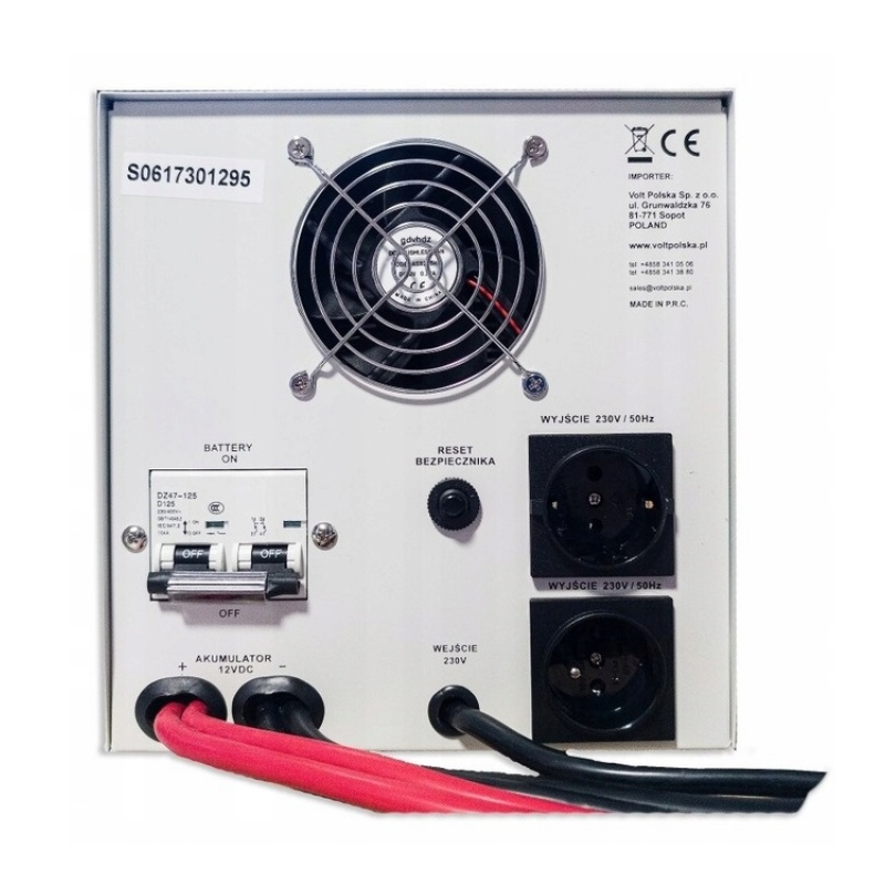 Гібридний ДБЖ/інвертор Volt Polska SINUS PRO 2200 E 12/230V 1600/2200W (3SP092212E)