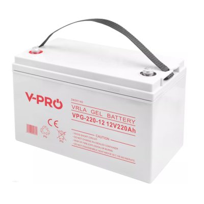 Гелевий Акумулятор 220Ah 12V VOLT GEL VPRO SOLAR (6AKUGEL220)
