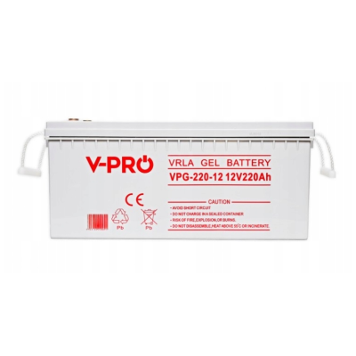 Гелевий Акумулятор 220Ah 12V VOLT GEL VPRO SOLAR (6AKUGEL220)