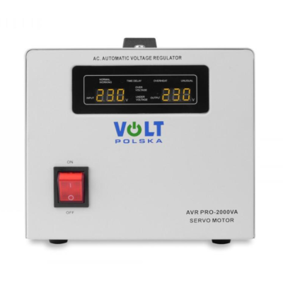 Стабілізатор напруги Volt Polska AVR PRO 2000VA 3% SERVO (5AVRZP2000)
