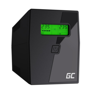 ДБЖ/Безперебійник Green Cell UPS 600VA/360W (UPS01LCD)