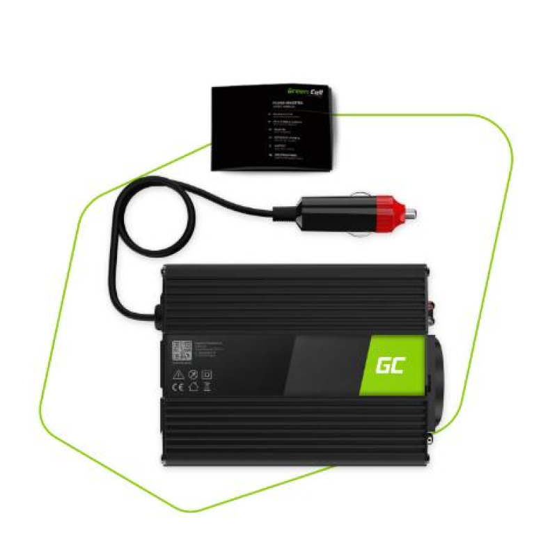 Автомобільний інвертор Green Cell 12V на 230V 150W/300W (INV06)