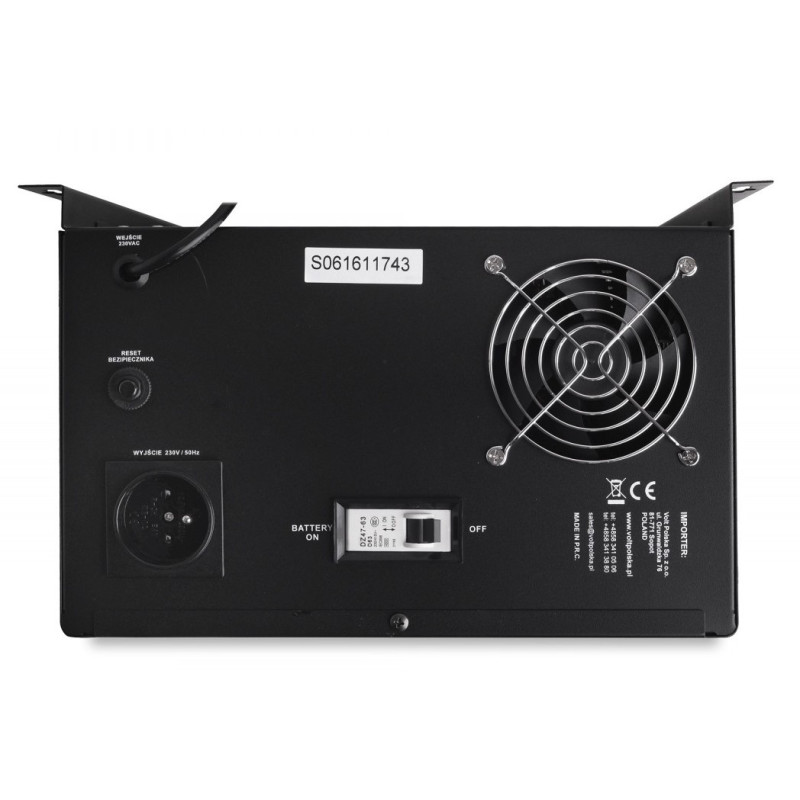 ДБЖ/Безперебійник VOLT SINUS UPS 800 500/800W + AKU 55Ah (3SR800WA55)