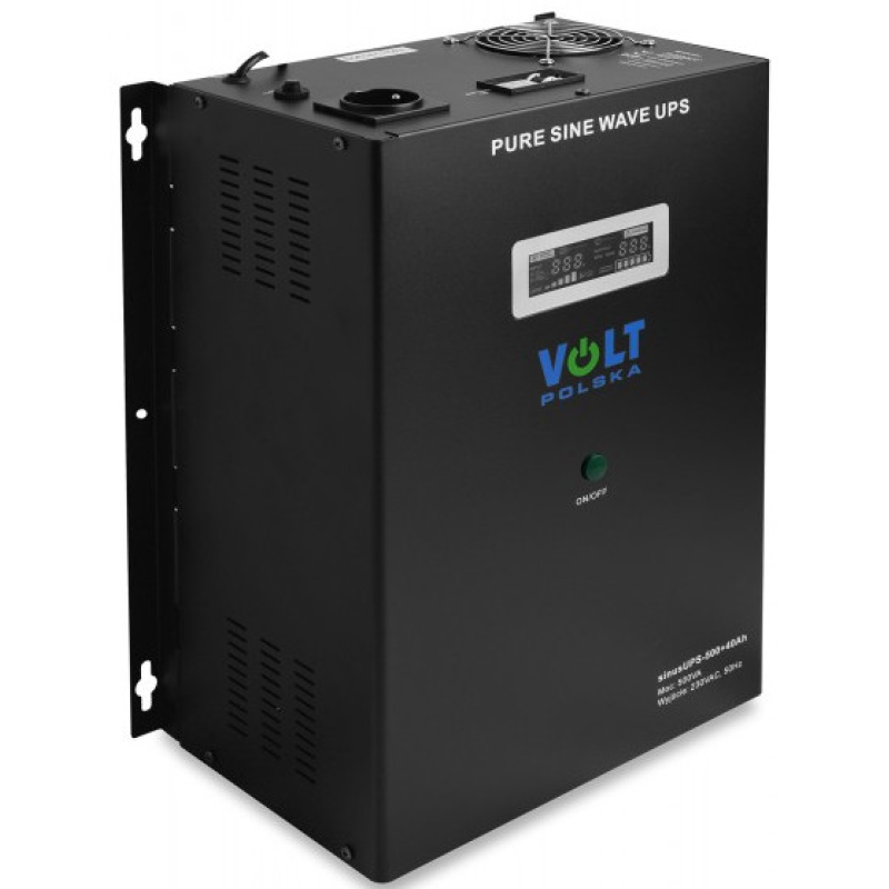 ДБЖ/Безперебійник VOLT SINUS UPS 500 300/500W + AKU 40Ah (3SR500WA40)