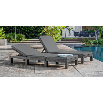 Шезлонг Keter DAYTONA DELUXE (Графіт) (3179) Шезлонг Keter DAYTONA DELUXE (Графіт) (3179)