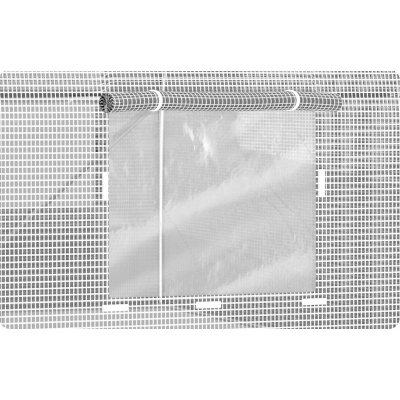 Садова теплиця з вікнами Plonos 9m2 Біла = 450х200х200 см (4972-A)