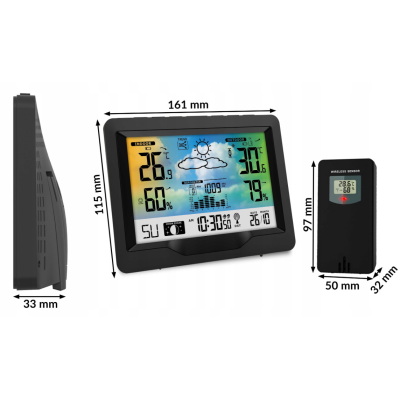 Метеостанція BERDSEN BD-901 Black (390100)