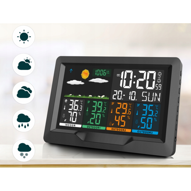 Метеостанція BERDSEN BD-904 Black (390400)