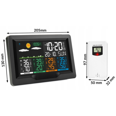 Метеостанція BERDSEN BD-904 Black (390400)