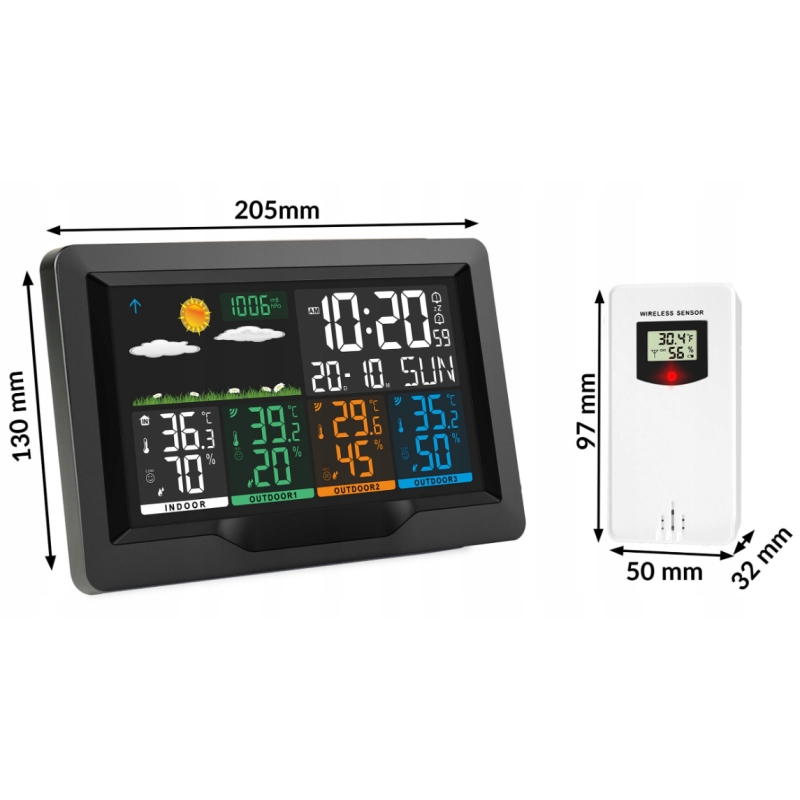 Метеостанція BERDSEN BD-904 Black (390400)