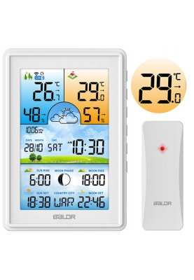 Метеостанція BERDSEN BD-906 White (390601)
