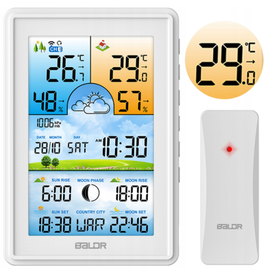 Метеостанція BERDSEN BD-906 White (390601)