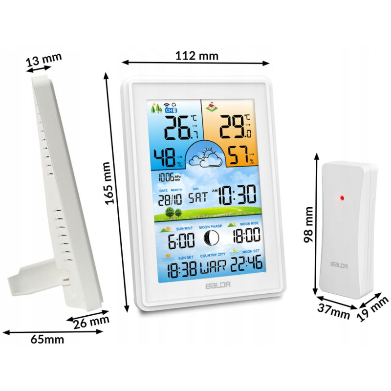 Метеостанція BERDSEN BD-906 White (390601)