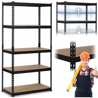 Стелаж Humberg 183 x 90 x 45 см HR-700 Black (570001)