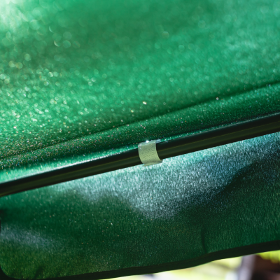 Гойдалка LEOBRO зеленого кольору з подушками на 3 особи