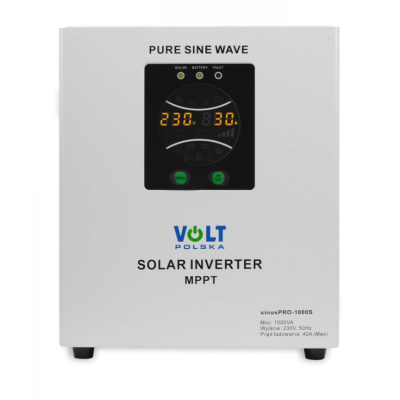 Гібридний ДБЖ/інвертор Volt Polska SINUS PRO 1000 S 12/230V 700/1000W + 30A MPPT (3SPS100012)