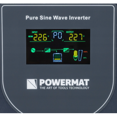 Гібридний ДБЖ/інвертор Powermat 500 VA 12/230V 400W/500VA (PM-UPS-500MP)