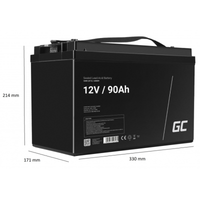 AGM Акумулятор 90Ah 12V Green Cell VRLA (AGM29)