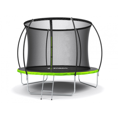 Батут із внутрішньою захисною сіткою 312 см LEOBRO Pro 10FT GREEN
