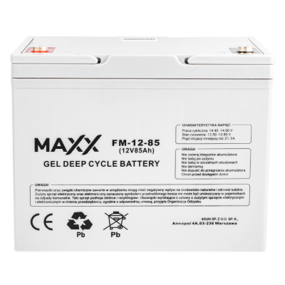 Гелевий Акумулятор 85Ah 12V 4SUN MAXX GEL DEEP CYCLE (12-FM-85)