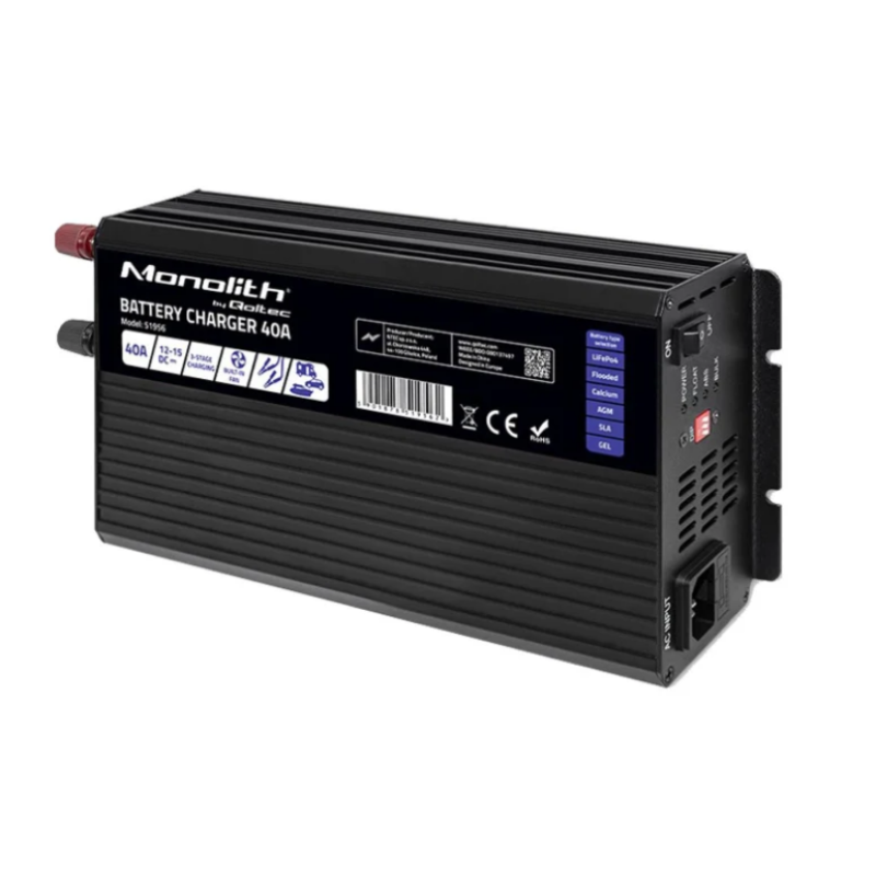 Зарядний пристрій Qoltec Monolith LiFePO4 40A 12.8V (51956)