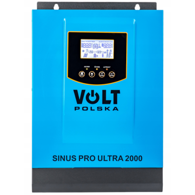 Сонячний інвертор Volt Polska ULTRA-HV 2000 12/230V (1000/2000W) + 60A MPPT (75V) (3SSH100012)