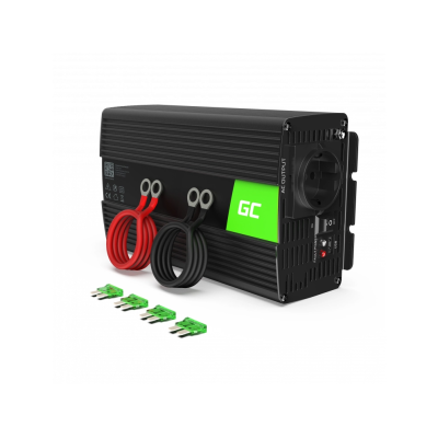 Мобільний інвертор Green Cell 12V на 230V 1000W/2000W (INV09) Чистий синус