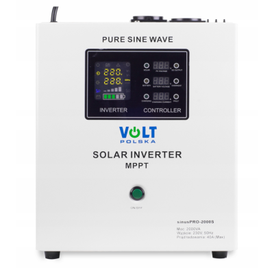 Гібридний ДБЖ/інвертор Volt Polska SINUS PRO 2000S 24/230V 1400/2000W + Балансир 24V