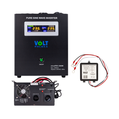 Гібридний ДБЖ/інвертор Volt Polska SINUS PRO 2000W 24/230V 1400/2000W + Балансир 24V