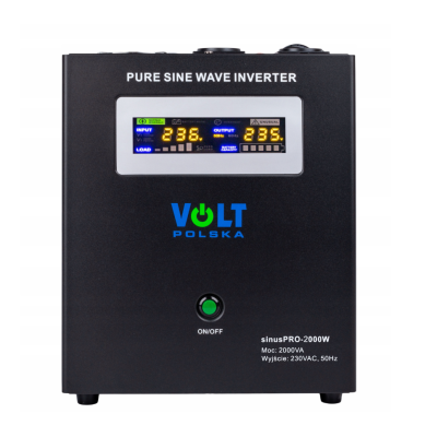 Гібридний ДБЖ/інвертор Volt Polska SINUS PRO 2000W 24/230V 1400/2000W + Балансир 24V