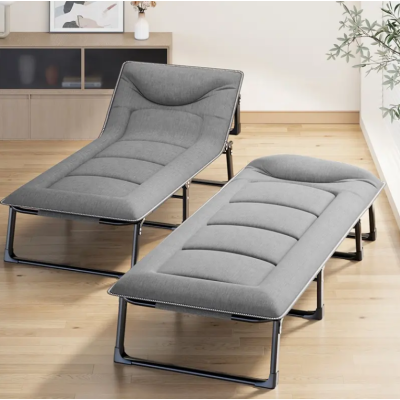 Розкладне ліжко (розкладачка) LEOBRO сірого кольору (FB-S14)