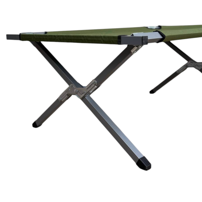 Армійська похідна розкладачка LEOBRO до 150кг Зелена (HT-168A8 Armygreen)