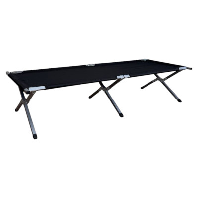 Армійська похідна розкладачка LEOBRO до 120кг Чорна (HT-168A4 Black) Армійська похідна розкладачка LEOBRO до 120кг Чорна (HT-168A4 Black)