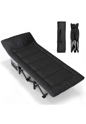 Туристична розкладачка LEOBRO Чорна (HT-169K Black)