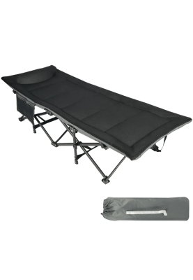 Туристична розкладачка LEOBRO Чорна (HT-169K Black)