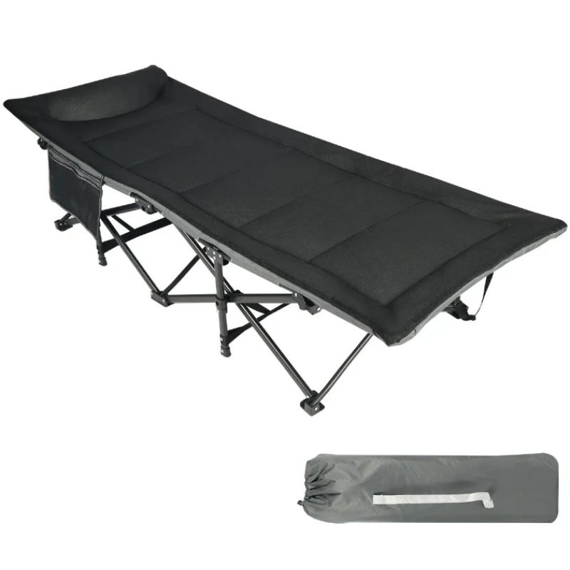 Туристична розкладачка LEOBRO Чорна (HT-169K Black)