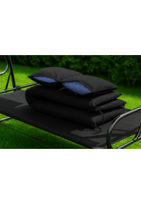 Велика гойдалка з подушками LEOBRO Luxury Black