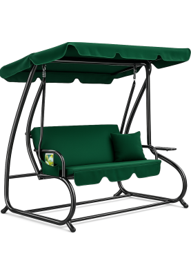 Велика гойдалка з подушками LEOBRO Luxury Green