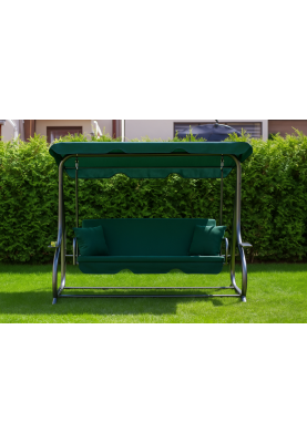 Велика гойдалка з подушками LEOBRO Luxury Green