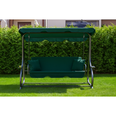 Велика гойдалка з подушками LEOBRO Luxury Green