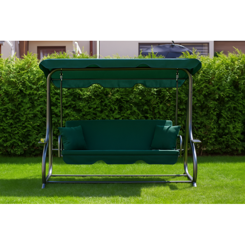 Велика гойдалка з подушками LEOBRO Luxury Green